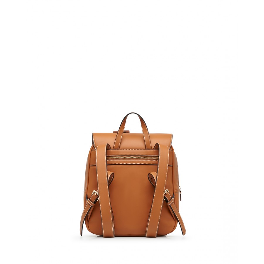 Women's Backpack LOVE MOSCHINO JC4178 Pu Leather Synthetic Brown