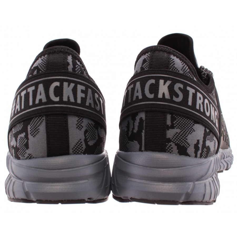 Herren Sneakers PLEIN SPORT Runner Backside Grey Sock Grau