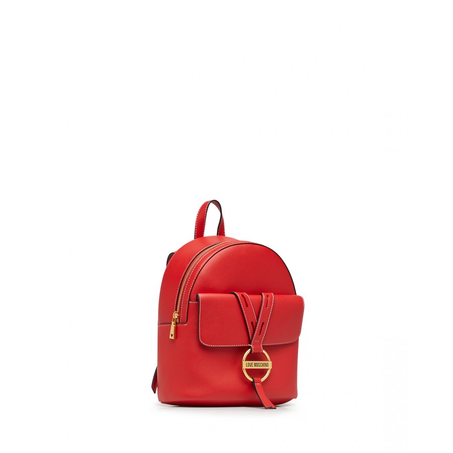 Women's Bag Backpack LOVE MOSCHINO JC4200 Pu Red Synthetic Leather