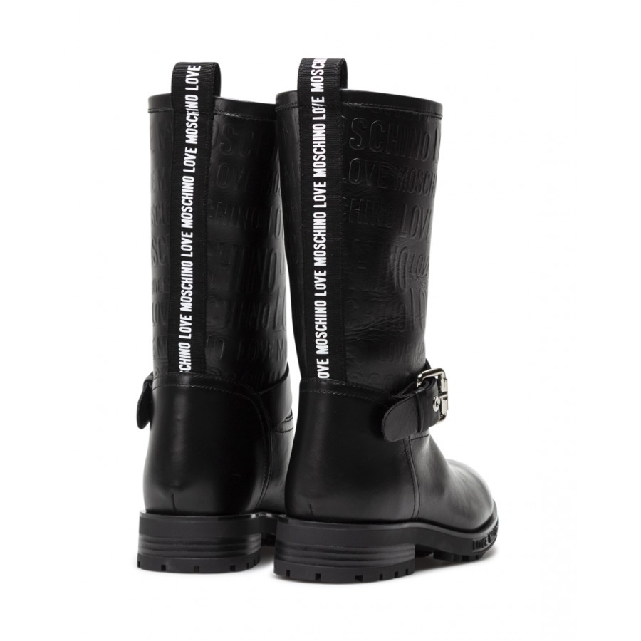 Women's Boot LOVE MOSCHINO JA24164 Leather Black