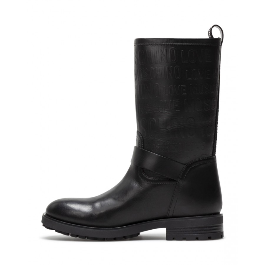 Women's Boot LOVE MOSCHINO JA24164 Leather Black