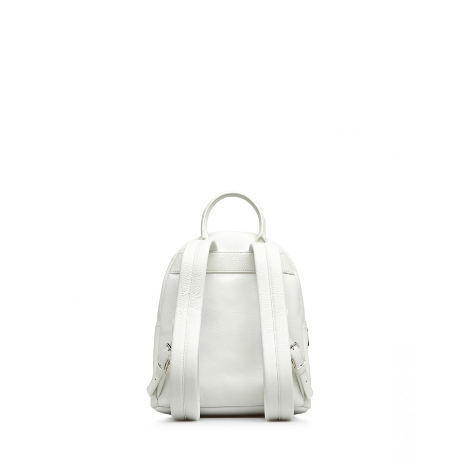 Women's Backpack LOVE MOSCHINO JC4226 White Calf Leather