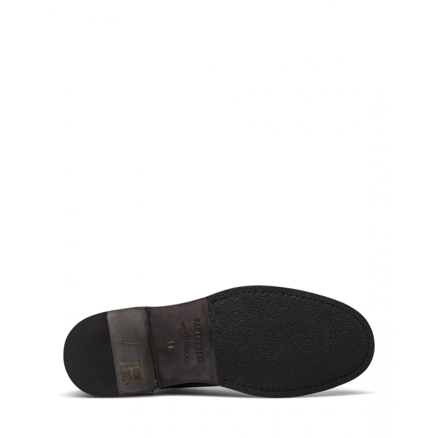 Men's Classic Shoes PANTANETTI 14971D Tudor Obscuro Leather Black