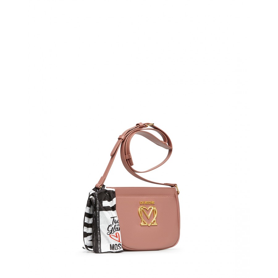 Women's Shoulder Bag LOVE MOSCHINO JC4212 Pu Antique Pink Synthetic Leather