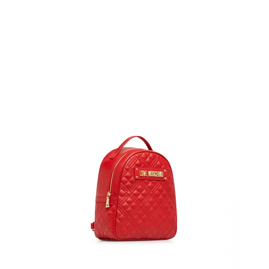 Women's Bag Backpack LOVE MOSCHINO JC4134 Pu Red Synthetic Leather
