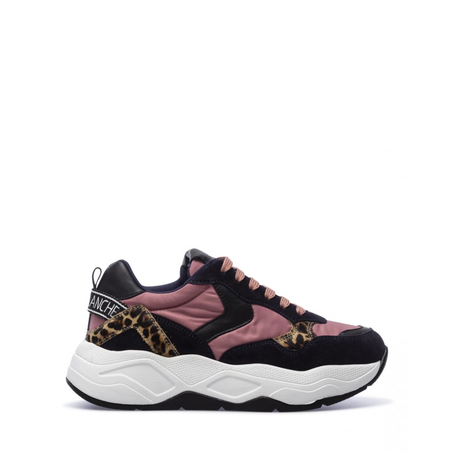 Zapatos Sneakers Mujeres VOILE BLANCHE Bea02 Navy Rose