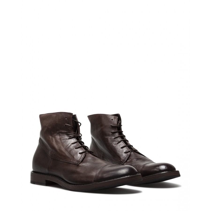 Men's Ankle Boots PANTANETTI 14970D Tudor Moka Brown Leather