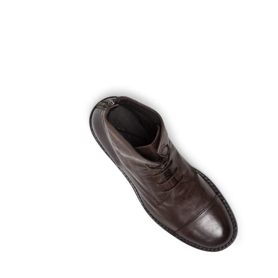 Men's Ankle Boots PANTANETTI 14970D Tudor Moka Brown Leather