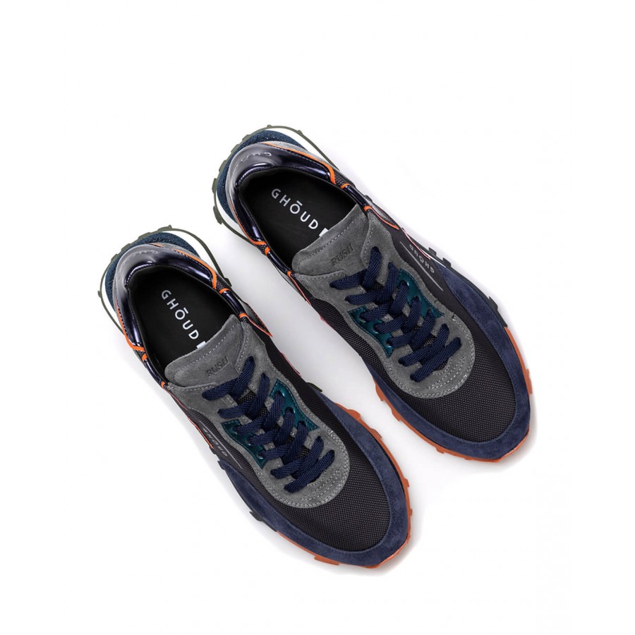 Chaussures Hommes Sneakers GHOUD RDLM MU80 Gris Bleu Daim