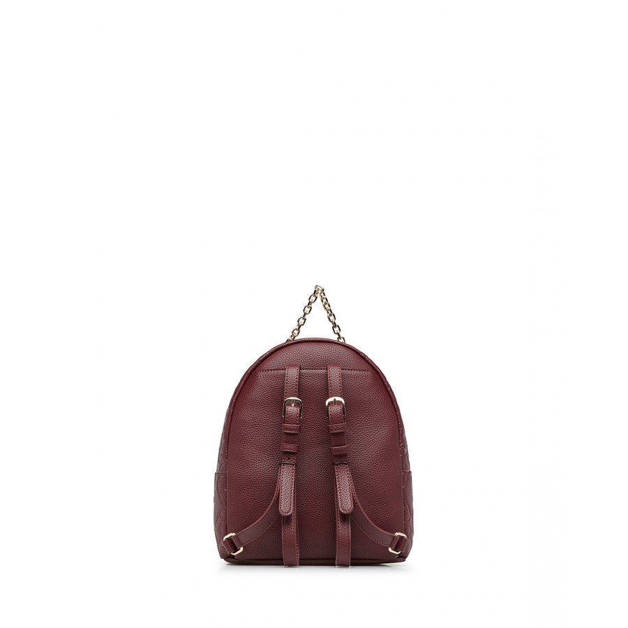 Women's Bag Backpack LIU JO Milano AF1150 E0538 Bordeaux Synthetic Leather