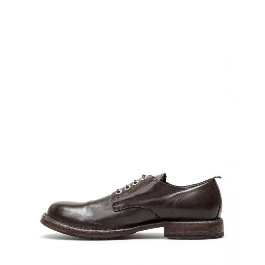 Men's Classic Shoes MOMA 2AW073 Vitello TMoro Leather Brown