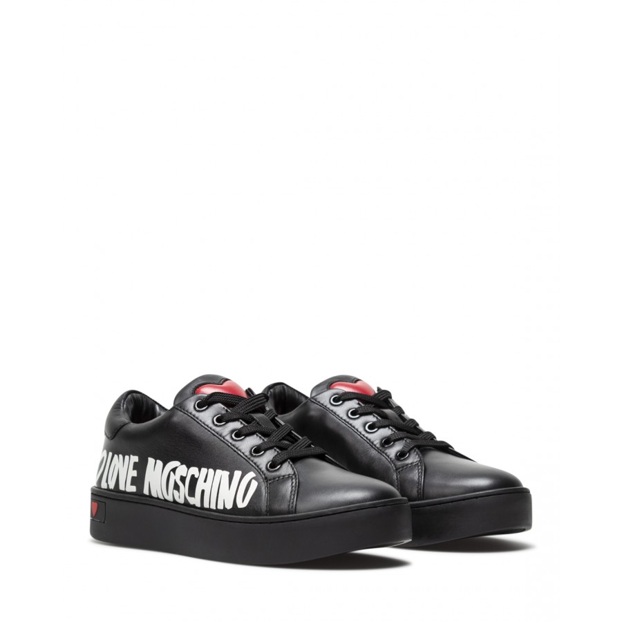 Women's Shoes Sneakers LOVE MOSCHINO JA15123 Leather Black