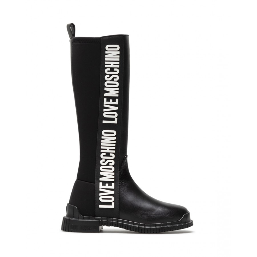 Women's Boots LOVE MOSCHINO JA26013 Scuba Nero Leather Black