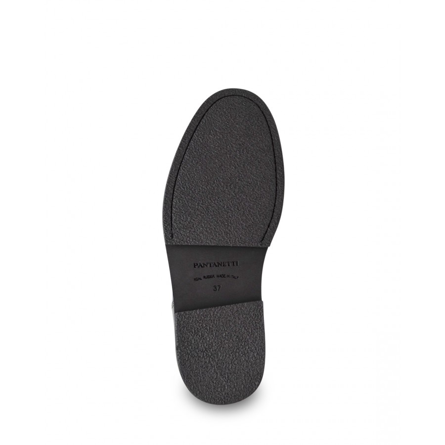 Women's Shoes Ankle Boots PANTANETTI 14765D Tudor Nero Leather Black