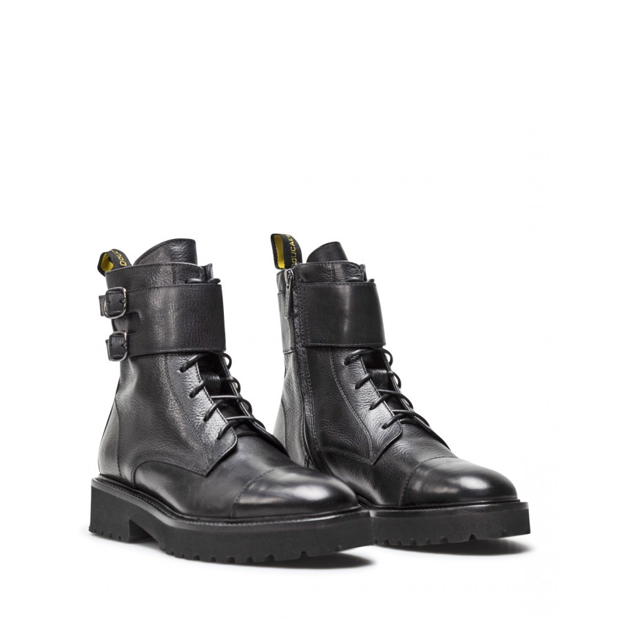 Overvind lejesoldat Blive gift Women's Shoes Ankle Boots DOUCAL'S NN00 Triumph Nero Leather Black