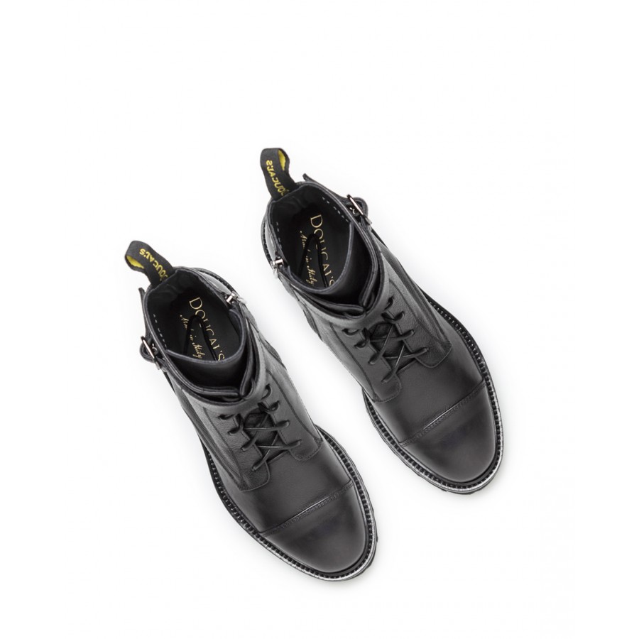 Overvind lejesoldat Blive gift Women's Shoes Ankle Boots DOUCAL'S NN00 Triumph Nero Leather Black