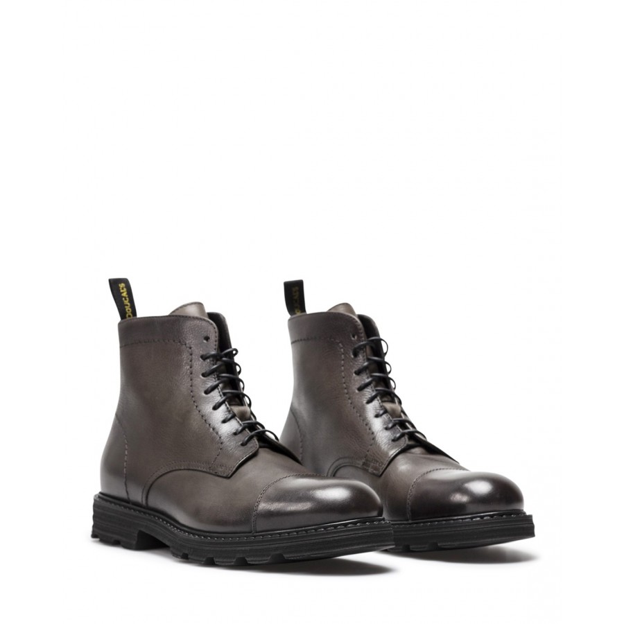 Men's Ankle Boots DOUCAL'S NN06 Triupmh Asfalto Leather Dark Grey