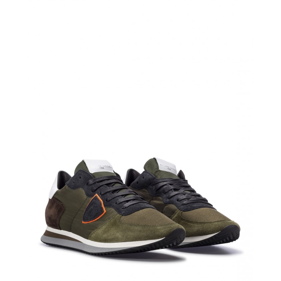 Men's Shoes Sneakers PHILIPPE MODEL Paris TZLU W052 Militaire Military Green