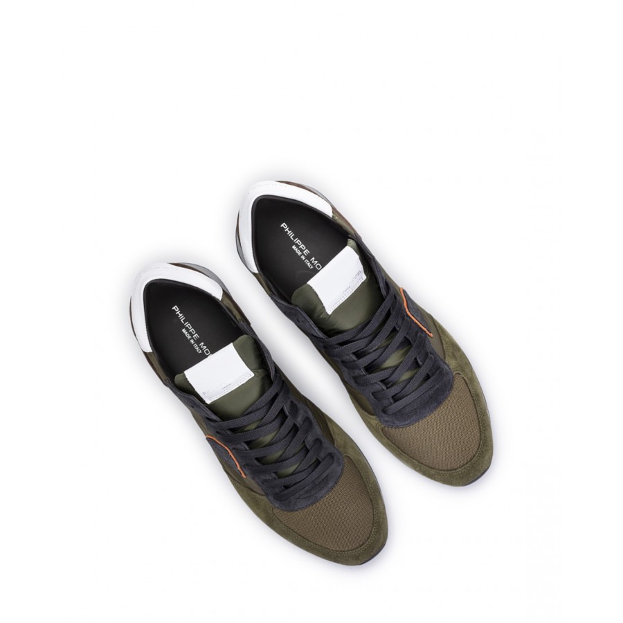 Men's Shoes Sneakers PHILIPPE MODEL Paris TZLU W052 Militaire Military Green