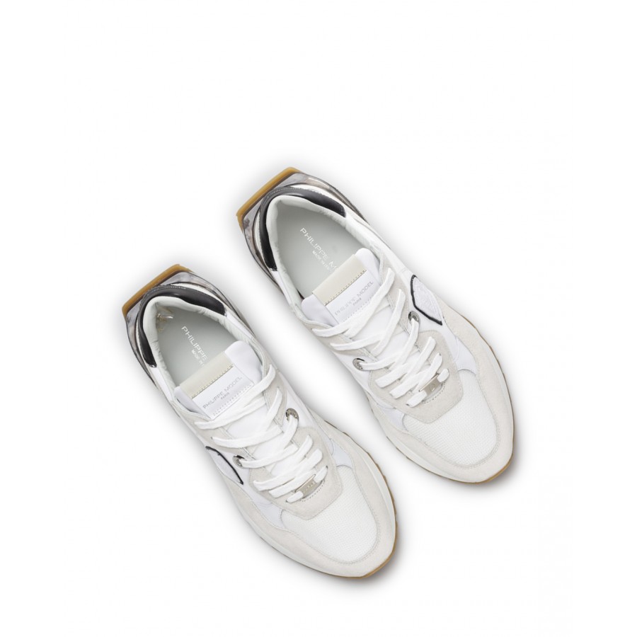 Men's Shoes Sneakers PHILIPPE MODEL Paris LRLU W001 Blanc Noir White