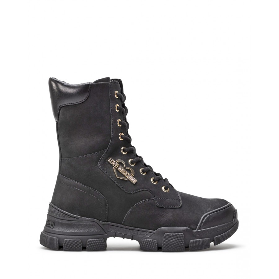 Women's Boots LOVE MOSCHINO JA15654 Nabuk Black