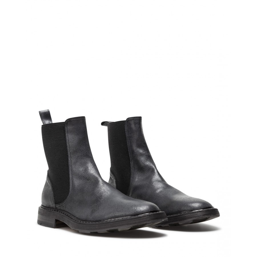 Men's Ankle Boot FIORENTINI + BAKER Trust Tomm Cav Rev Nero Leather Black