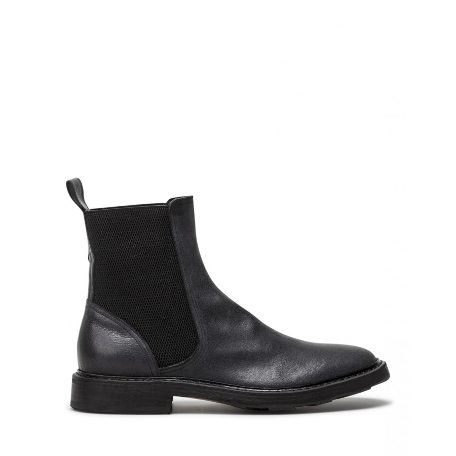 Men's Ankle Boot FIORENTINI + BAKER Trust Tomm Cav Rev Nero Leather Black