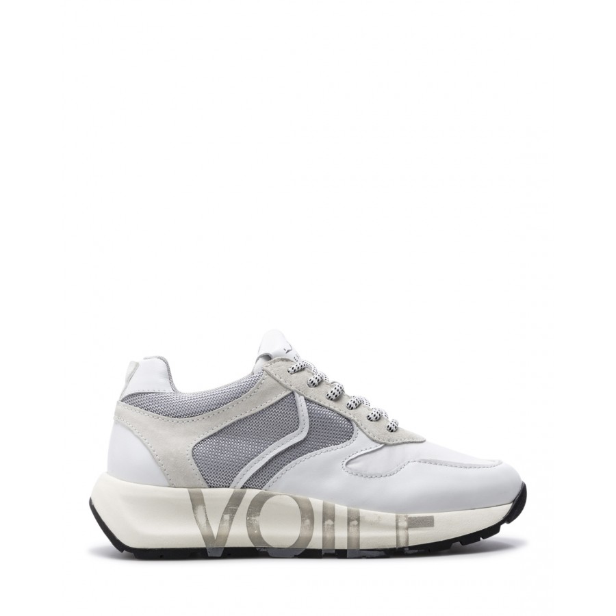Damen Schuhe Sneakers VOILE BLANCHE Flowee 0N01 White Weiß