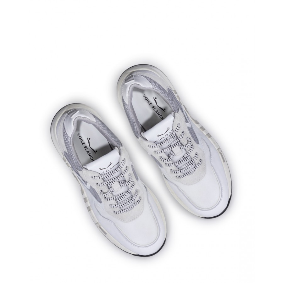 Zapatos Mujeres Sneakers VOILE BLANCHE Flowee 0N01 White Blanco