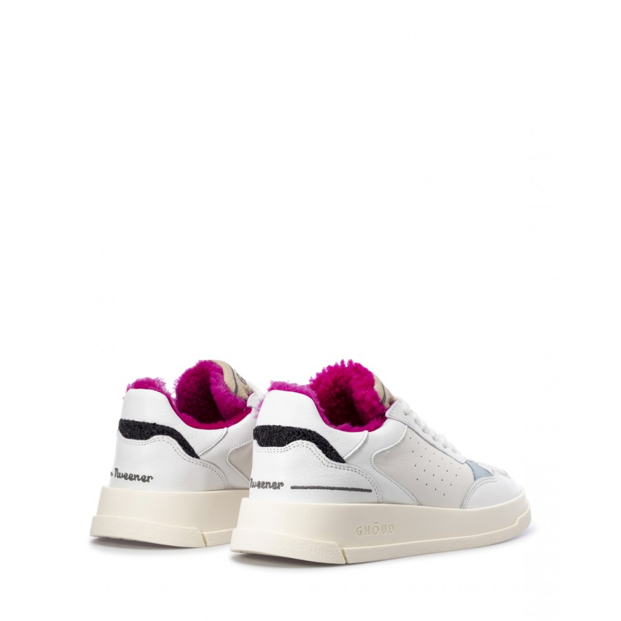 Women's Shoes Sneakers GHOUD TWLW CX17 Wht Fucsia Leather White