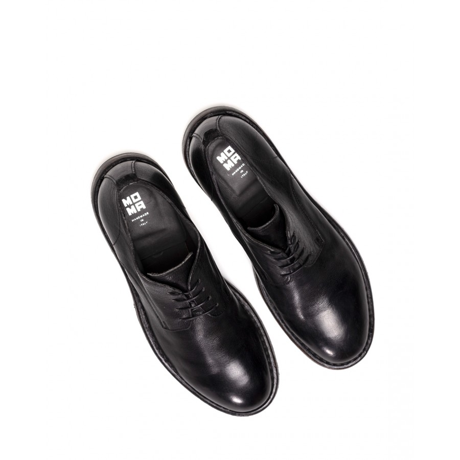 Leesbaarheid maagd Extreme armoede Men's Classic Shoes MOMA 2AW003-CU Cusna Nero Leather Black