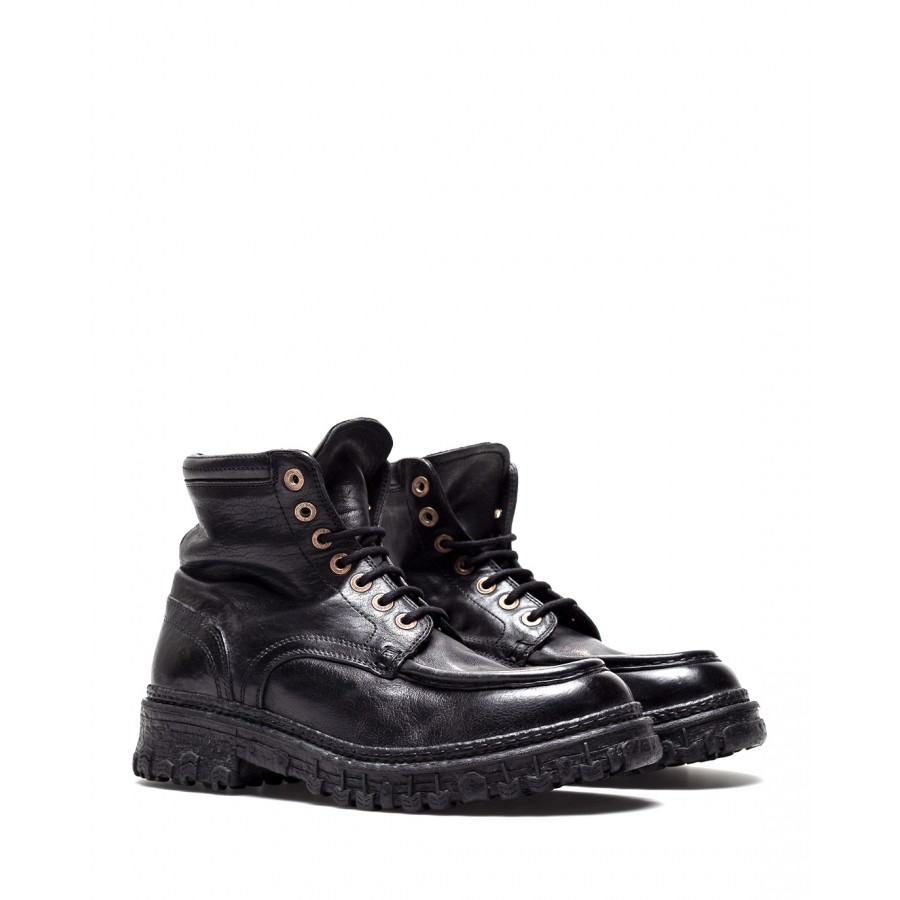 elke keer bevroren sturen Men's Shoes Ankle Boots MOMA 2CW228 Cusna Nero Leather Black