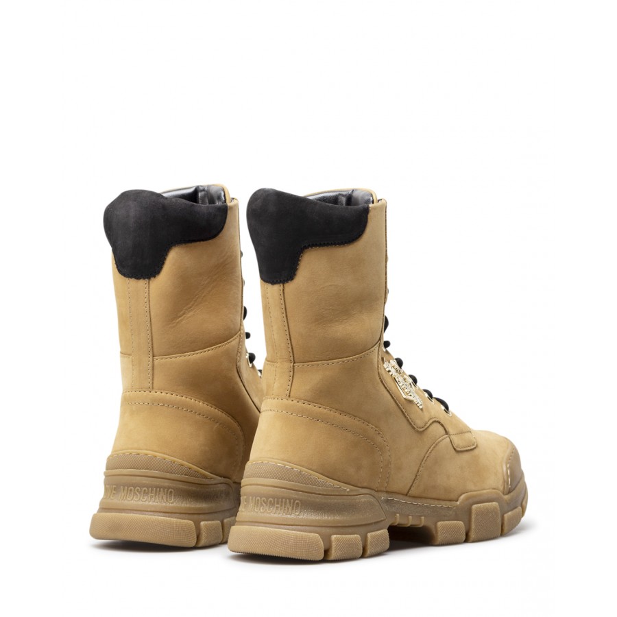 Women's Boots LOVE MOSCHINO JA15654 Nabuk Senape