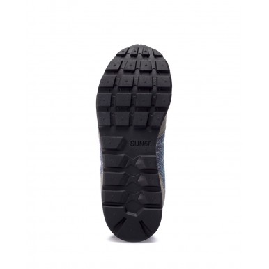 Scarpe Donna Sneakers SUN68 Ally Thin Glitter Z41203 Grigio Medio