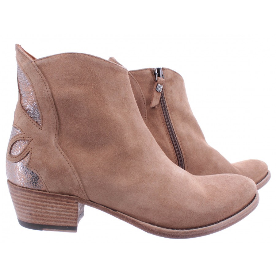 Women's Ankle Boots PANTANETTI 13110B Marmor Fucile Beig Suede Beige