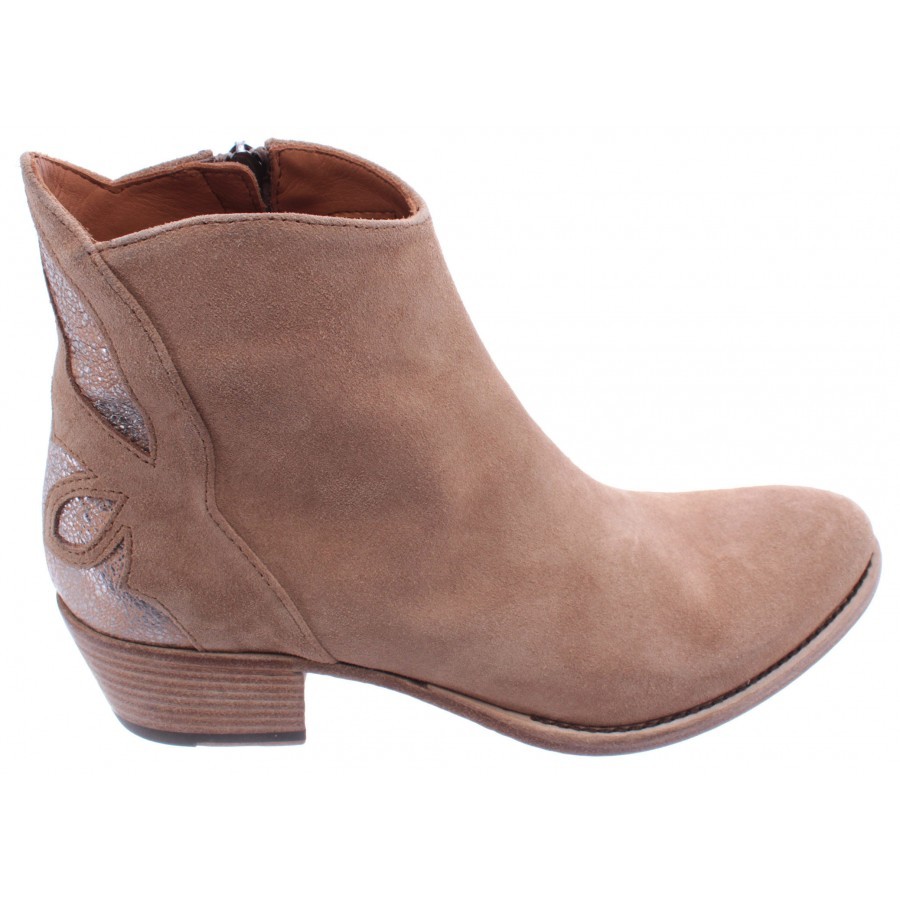 Women's Ankle Boots PANTANETTI 13110B Marmor Fucile Beig Suede Beige