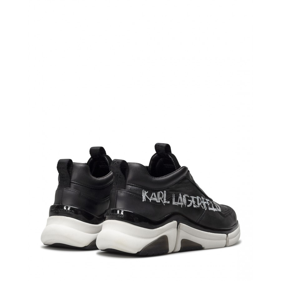 Scarpe Uomo Sneakers KARL LAGERFELD KL51710 000 Black Pelle Nera