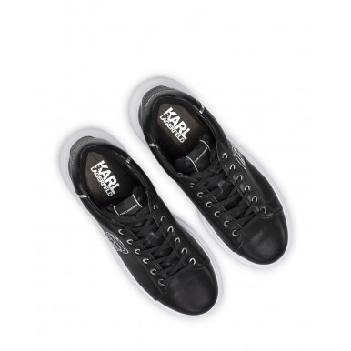 Scarpe Uomo Sneakers KARL LAGERFELD KL52531 000 Black Pelle Nera