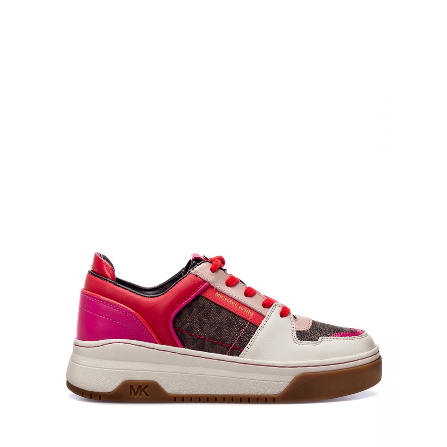 Scarpe Donna Sneakers MICHAEL KORS Lexi 43R2LXFS1 Marrone Multicolor Fuxia