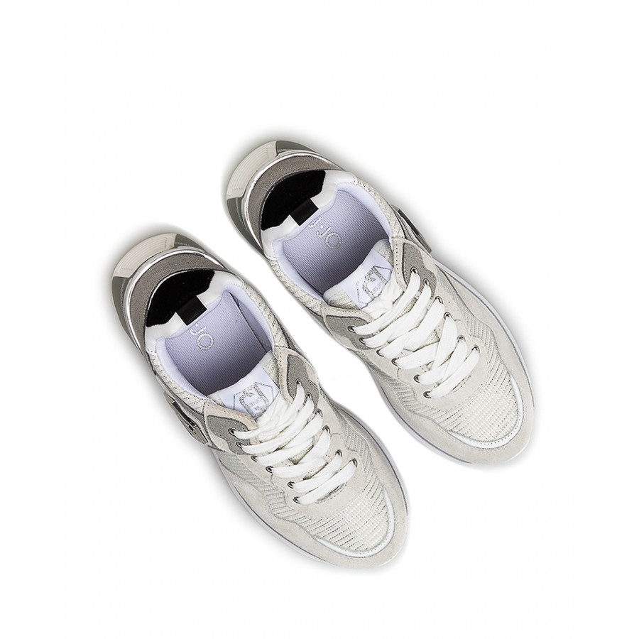 Scarpe Donna Sneakers LIU JO Milano Wonder 1 PX037 White Silver Bianche