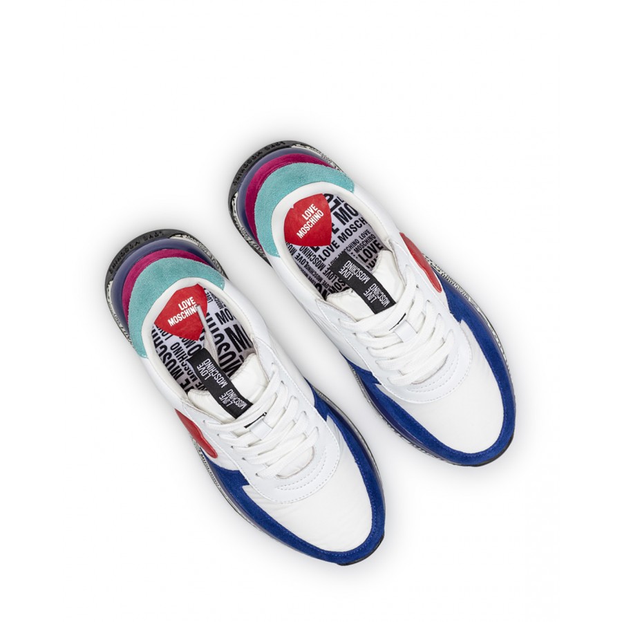 Scarpe Donna Sneakers LOVE MOSCHINO JA15374 Bianco Multicolor