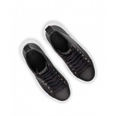 Scarpe Donna Sneakers GUESS FL5IVYLEA12 Black Pelle Nera