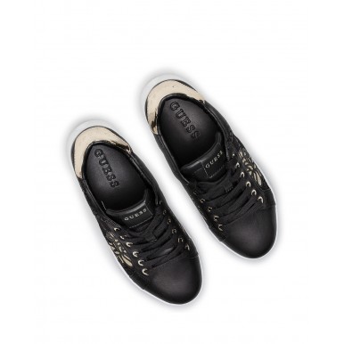 Scarpe Donna Sneakers GUESS FL5RF2FAB12 Black Gold Nera