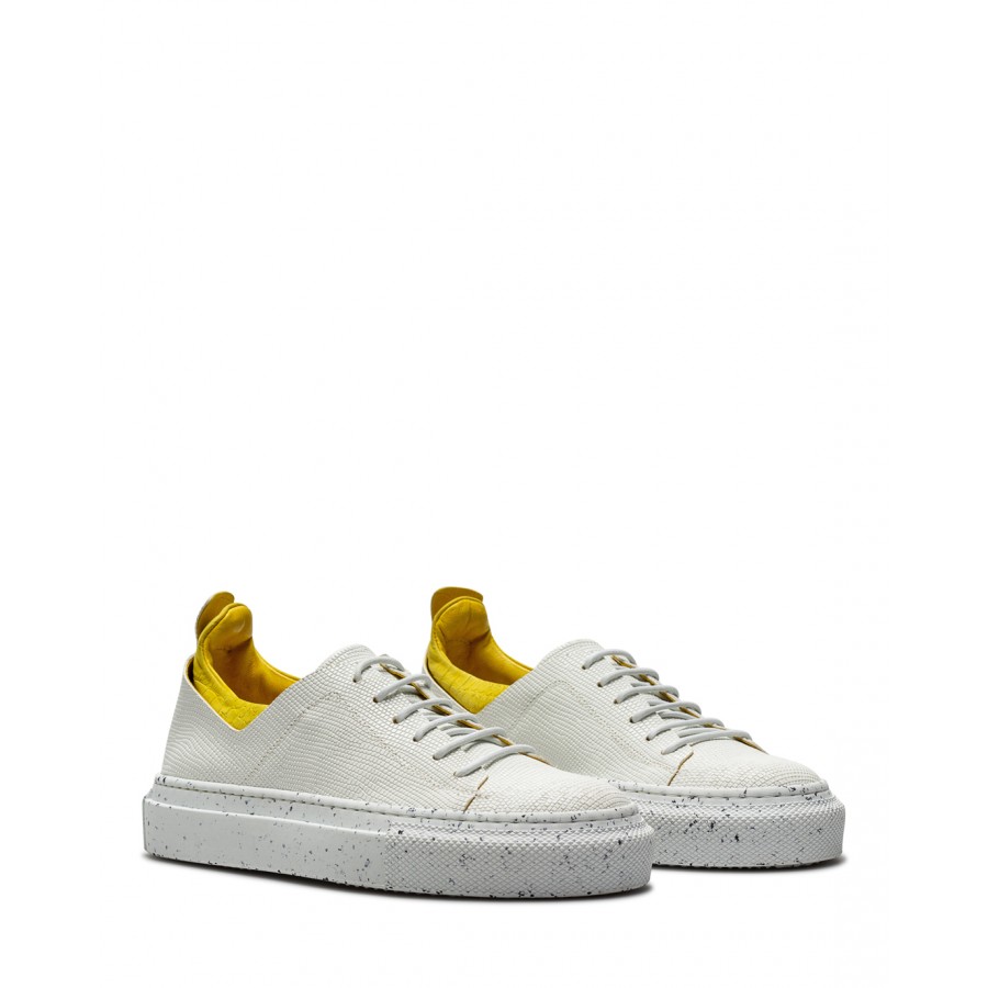 Scarpe Donna Sneakers PANTANETTI 15000H Blanc Yellow Bianche