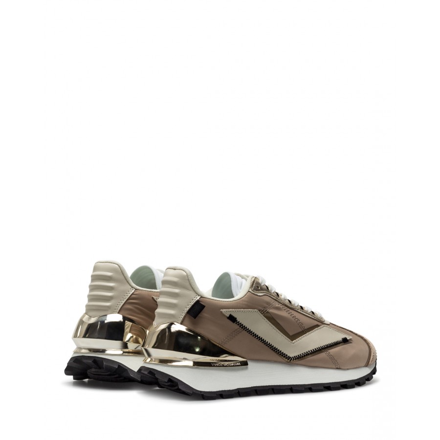 Scarpe Donna Sneakers VOILE BLANCHE Qwark Beige Platinum 1E15