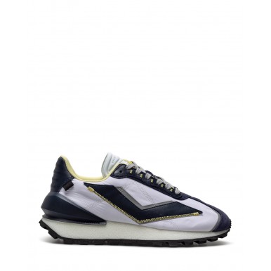 Scarpe Uomo Sneakers VOILE BLANCHE Qwark Blue White Cedar 1C55 Bianche