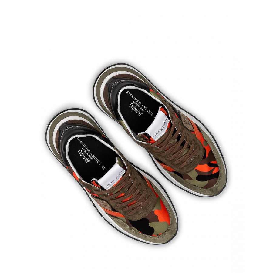 Scarpe Uomo Sneakers PHILIPPE MODEL Paris TYLU CP01 Military Orange
