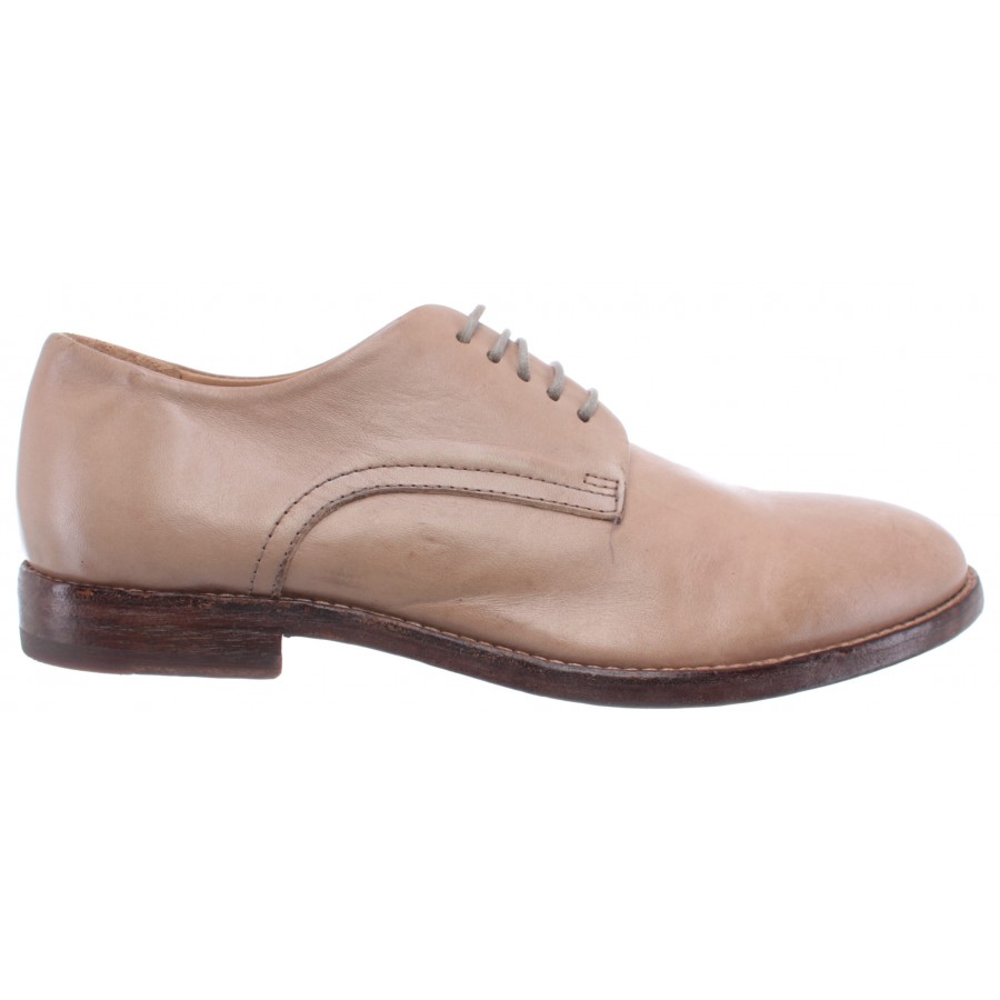 Women's Classic Shoes MOMA 1AS025-FL Florence Pietra Leather Beige