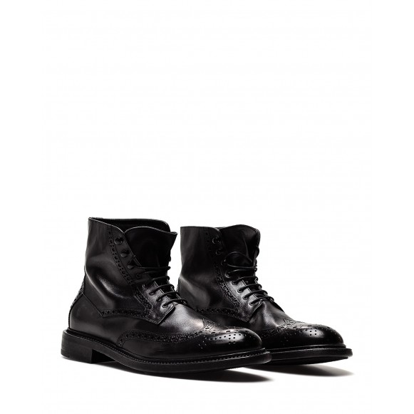 Men\'s Shoes Ankle Boots PANTANETTI 15831E Shiver Black