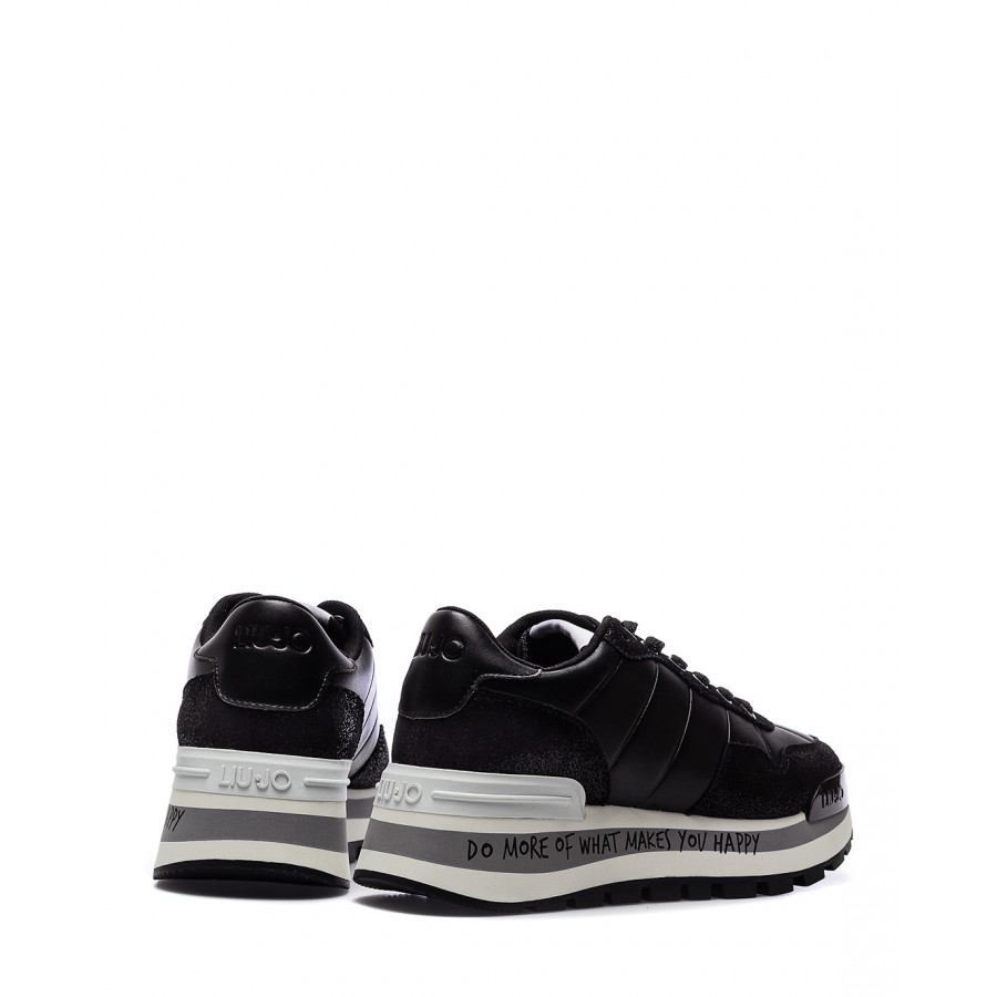 Zapatos Mujeres Sneakers LIU JO Milano Kylie05P X100 Black Silver